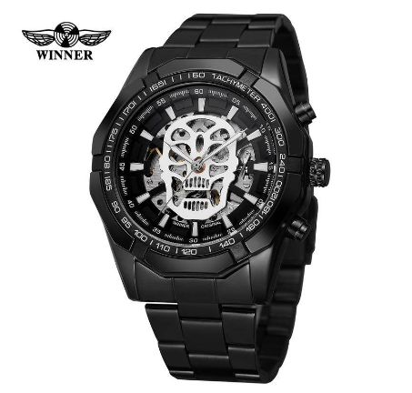 Men's Watch WINNER Automatic Mechanical Watch Authentic Business Waterproof Stainless Steel Watch For Men Original 5