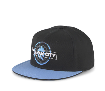 PUMA Unisex Manchester City F.C. ftblLEGACY Flat Brim Cap