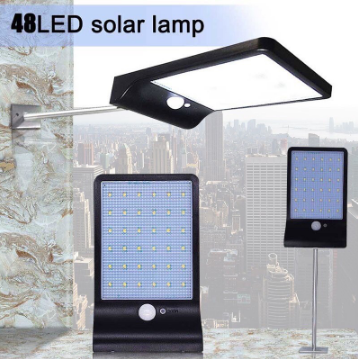 Waterproof 48 LED Solar Light Power Motion Sensor Outdoor Street Light Solar Lamp