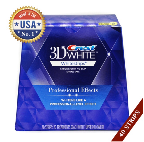 CREST 3D White Professional Effects Teeth Whitening 40 Strip