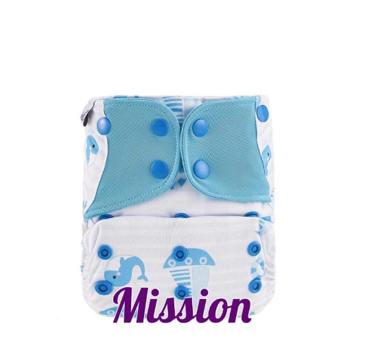 Booldeet Posh Cloth Diaper Newest Prints with 4-Layer Contoured Microfiber Insert S30