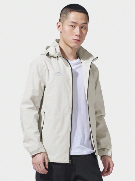 TECTOP Men Ski Jackets Hooded Raincoat Waterproof With Zip Pockets Warm Coat Mountain Windbreaker