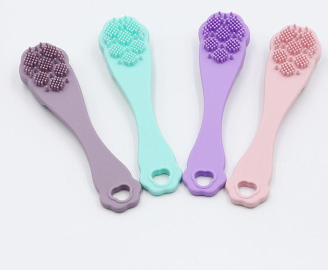 1 Facial Brush, Blackhead Remover Exfoliating Blackhead Cleaner, Soft Nose Clean Non-slip Comfortable Facial Cleaning