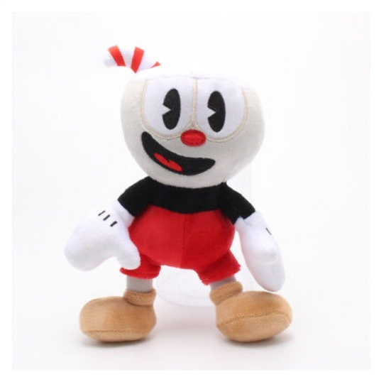 32cm Cuphead Plush Toys Mugman The Chalice Soft Plush Stuffed Toys Cute Cartoon For Kid Christmas Gifts S14