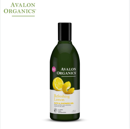 Avalon Organics Refreshing Lemon Bath & Shower Gel 12Oz