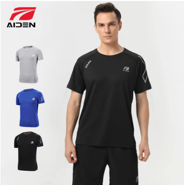 Aiden Sports  men's sports wear t shirts / workout clothes set /outdoor sport / sports tshirt #9849