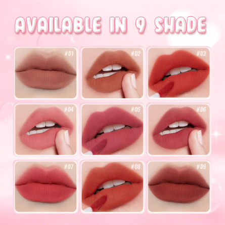 SANIYE Waterproof Lipstick Mud Velvet Matte Lipstick Liquid Lip Tint Moisturizing Lip Clay Smooth L1271