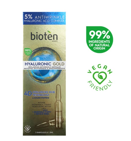 Bioten Hyaluronic Gold Anti-Age Ampoules 7X1.3ml