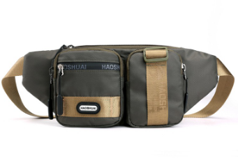 New outdoor men's waterproof waist bag trend chest bag running sports cash register sports bag Belt