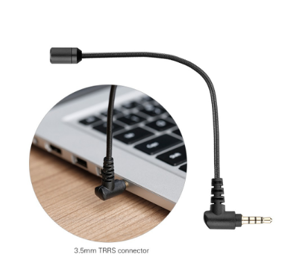 BOYA BY-UM4 Portable Omni-Directional Condenser Microphone Mini Flexible Microphone with 3.5mm TRRS