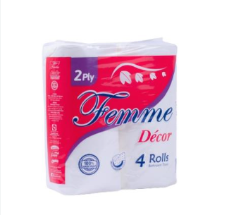Femme Tissue 4’s 300 sheets 2 Ply Bundle