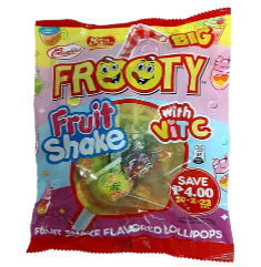 Columbia's Frooty Fruit Shake Flavored Lollipops 56.25g