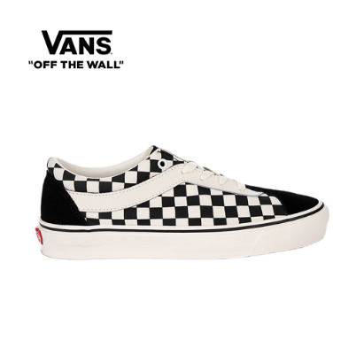 Vans Bold Ni Checkerboard Black/Marshmallow Suede Sneakers For Unisex