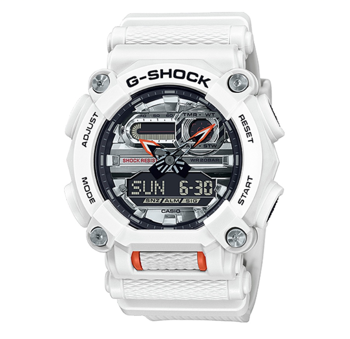 Casio G-Shock Special Color Models White Resin Digital Watch For Men CGA-900AS-7ADR