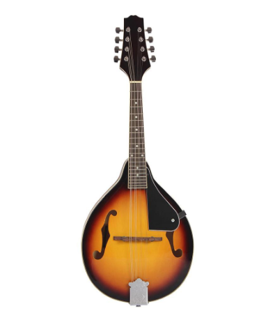8-String Basswood Sunburst Mandolin Musical Instrument with Rosewood Adjustable Bridge