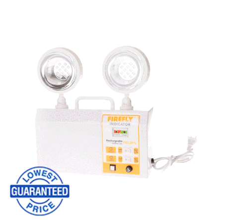 Firefly Rechargeable Twinhead Emergency Lamp - FEL201L