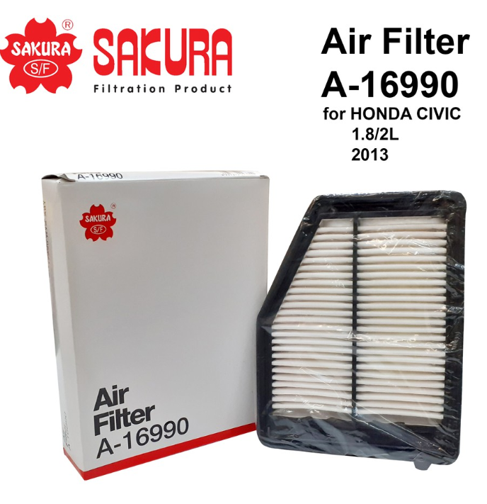 Sakura Air Filter A16990 for Honda Civic 1.8/2.0l, 2013