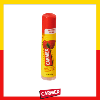 Carmex Click Stick Moisturizing Lip Balm - Strawberry Flavor with SPF15 4.5G