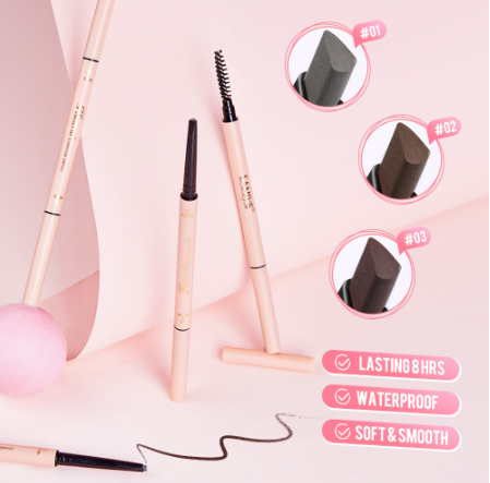 SANIYE 2 in 1 Double Layer Waterproof Eyebrow Powder Tattoo Eyebrow Gel With Brush Eyebrow Makeup Set M250