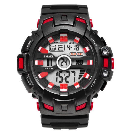 SMAEL 1532B Top Brand Sport Watches For Men LED Digital Quartz Analog Watch Luxury Clock Male ​Military Sport Wristwatch M3