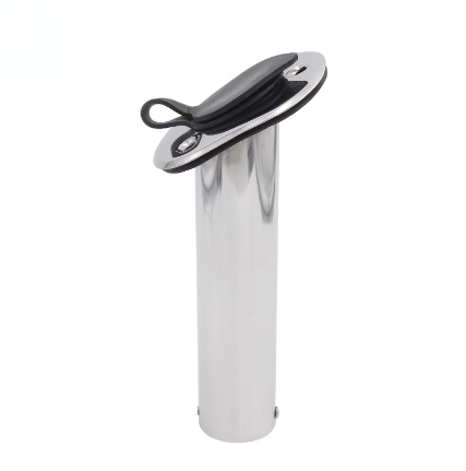H5H 304 Stainless Steel Boat Fishing Rod Holder Flush Mount Pole Stand