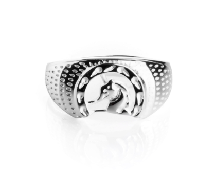 Unisilver 925 Horseshoe Sterling Men's Ring