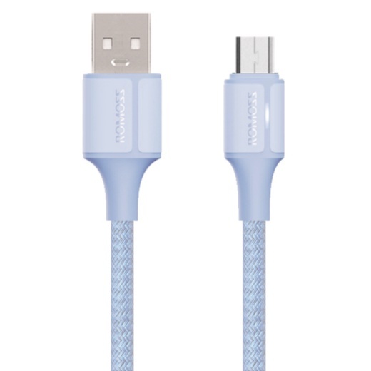 Romoss CB0531 Nylon Micro USB 3A Charging Cable With LED Light Indicator 1M Data Cable
