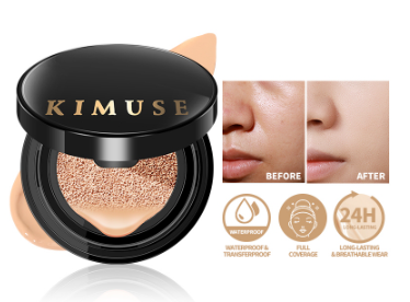 KIMUSE Air Cushion BB Cream Long-Lasting Waterproof Flawless Matte Finish Foundation Cosmetics Black Gold Galaxy Collection