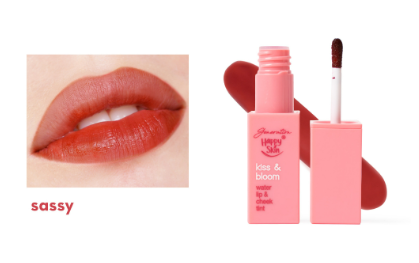 Happy Skin Kiss & Bloom Water Lip & Cheek Tint in Sassy
