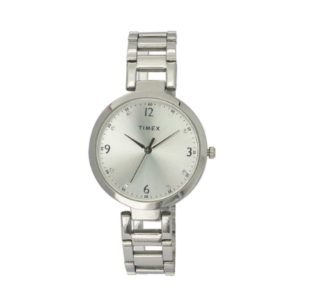 Timex X2 Series Silver Stainless Steel Analog Quartz Watch For Women TW00X202E CLASSICS