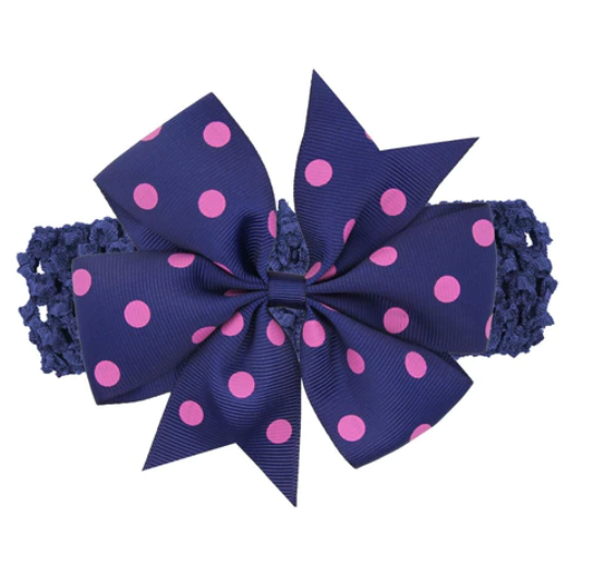 Baby Girl Cute Bow Hairband Baby Hair Accessories Girl Hair Accessories Girl Polka Dot Bow Hair Rope HA5