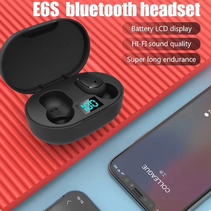 TWS E6S Fone Bluetooth Earphones Wireless bluetooth headset Noise Cancelling Headset With Microphone Headphones For Xiaomi Redmi