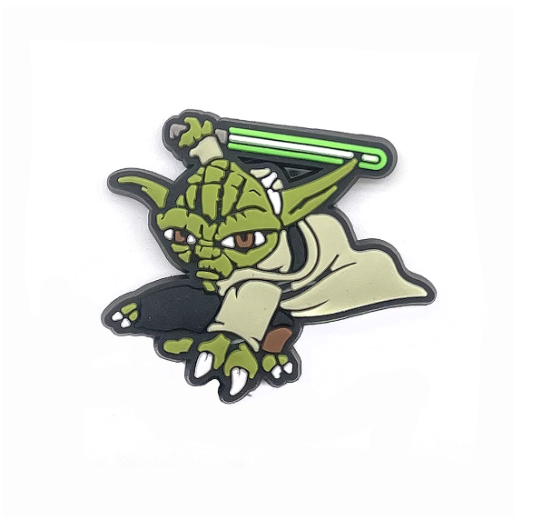 Cartoon Baby Yoda Croc Jibbitz Alien Croc Jibbits Robot Shoe Charms Pin Star Wars Jibits Crocks for Women Shoes Accessories Decoration 011