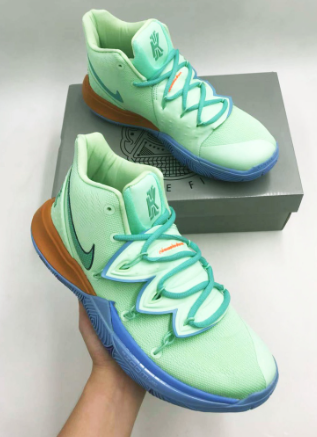 Kyrie 5 Basketball Shoes Spongebob X Squid for Kids Sneakers With Box
