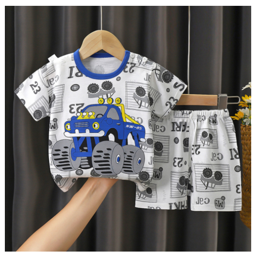 Boy Clothes Corp Terno for Kids Boys Fashion Sando Shorts Set Summer Terno For Kid Boy D20