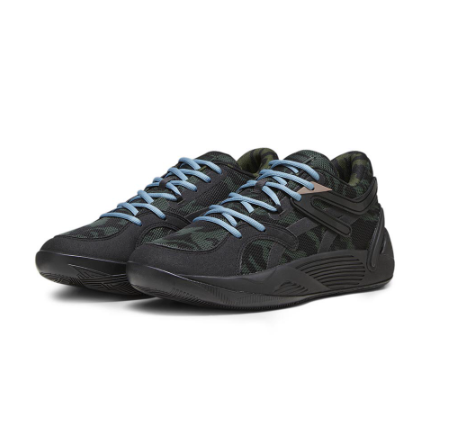 PUMA Unisex TRC Blaze Court Camo Basketball Shoes (Black)