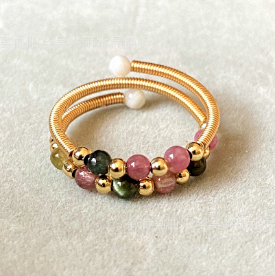 14k Gold Wrapped  Natural Freshwater Pearl Treasure Ring