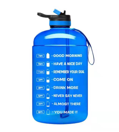 3.78L Gallon Water Bottle With Locking Flip-Flop Lid Sport Gym Bottles Fitness Sports BPA Free
