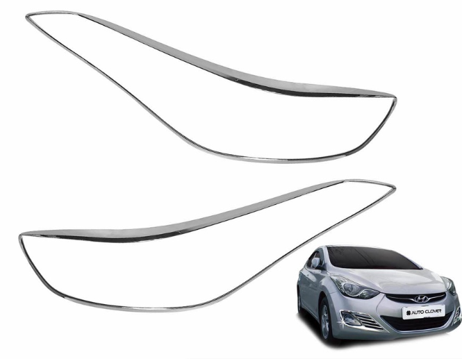 Auto Clover Head Lamp Garnish 2pcs Set