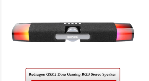 Redragon GS512 Dora Gaming RGB Stereo Speaker
