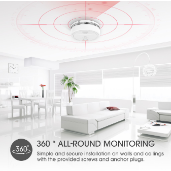 X-SENSE SD12 Photoelectric Smoke Alarm with 10-Year Sealed Battery