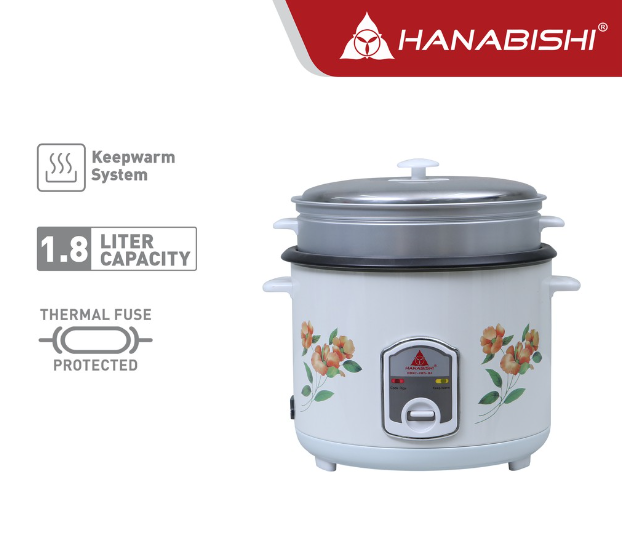 Hanabishi Rice Cooker HHRC18FSHA 1.8L 10 cups