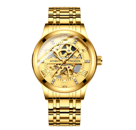 FNGEEN 6020 Men's Automatic Mechanical Watch ALL GOLD
