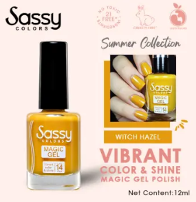 Sassy Colors Magic Gel Nail Polish Summer Blooms Collection 12ML