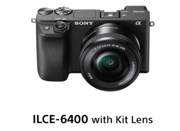 Sony Alpha ILCE-6400L A6400L 24MP APS-C Mirrorless Camera with 16-50mm Power Zoom Lens Kit