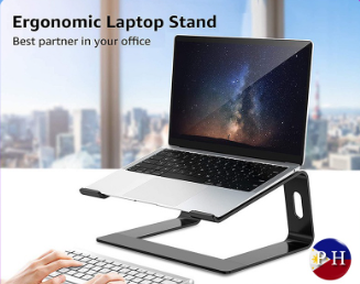 Laptop stand Laptop Riser Aluminum Alloy Hollow Laptop Stand Ergonomic Design Double Layer Stand