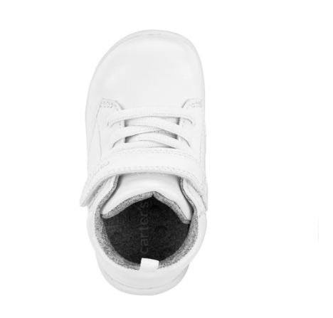 Carter's Baby Unisex White High-Top Every Step Sneakers
