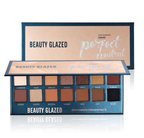 BEAUTY GLAZED Makeup Matte 14 Colors Eye shadow Cosmetics Palette Glitter Eyeshadow palette