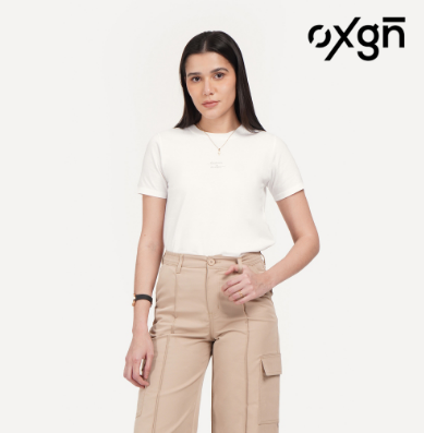 OXGN Absolutely A Dreamer Graphic Print T-Shirt For Women (Off White)