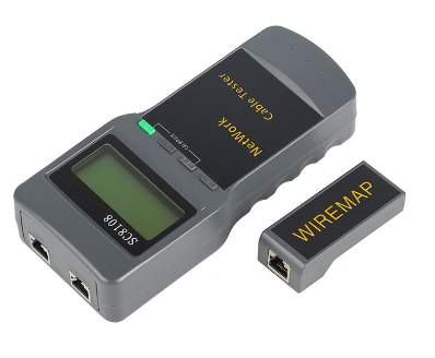 SC8108 Portable LCD Network Tester Meter&LAN Phone Cable Tester & Meter With LCD Display RJ45